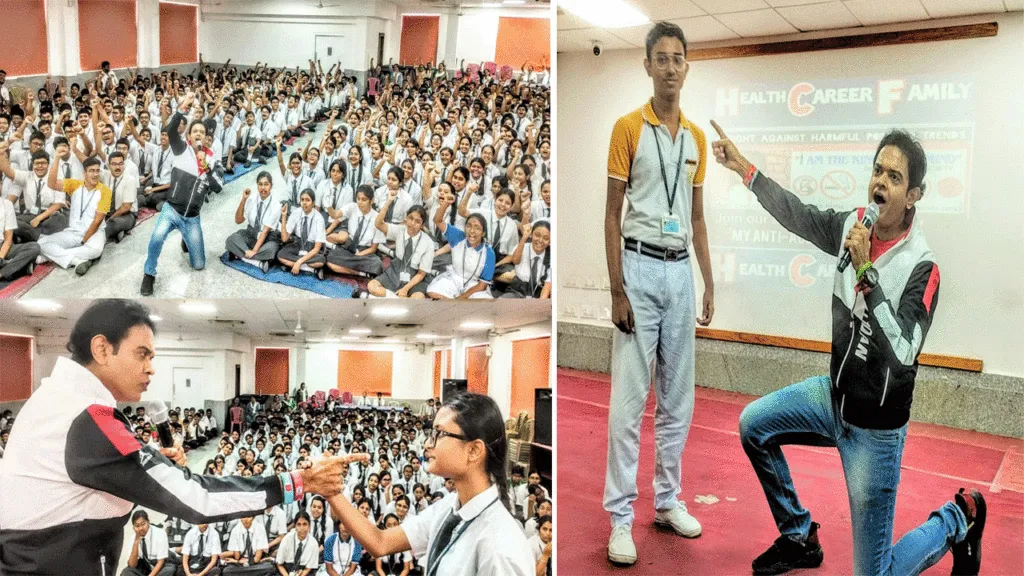 ববি চক্রবর্তীর ৪৮৭তম বিশ্বব্যাপী আসক্তি বিরোধী অভিযান ছাত্রছাত্রীদের জন্য এক অবিস্মরণীয় দিন