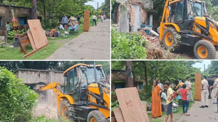 বর্ষায় মাথার ছাদ নেই, ডিভিসির উচ্ছেদ অভিযানে দিশেহারা কয়েকশো পরিবার​