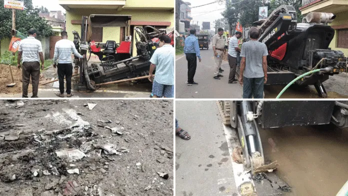 রাস্তা কেটে কেবল বসানোর ‘খেলা’, প্রশাসনিক কড়াকড়িতে আপাতত থমকে অবৈধ কাজ
