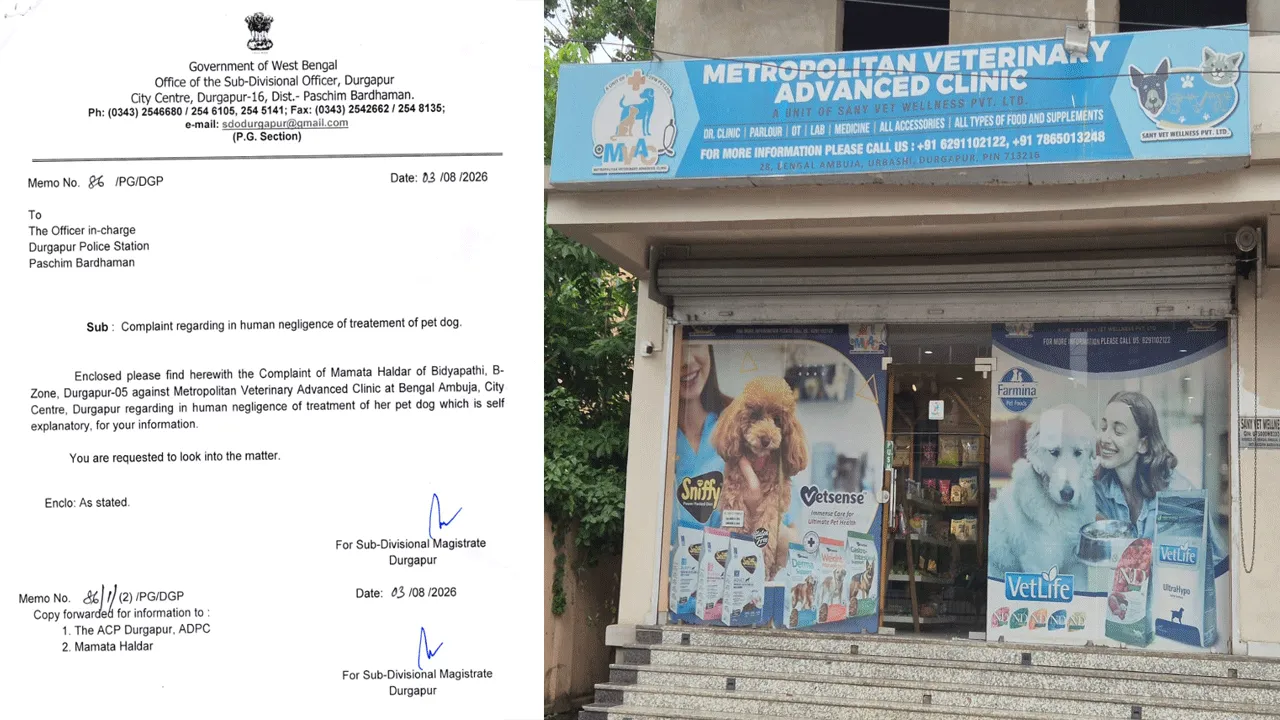 পোষ্য সারমেয় চিকিৎসায় অমানবিক অবহেলা সংক্রান্ত অভিযোগ খতিয়ে দেখার নির্দেশ মহকুমা শাসকের