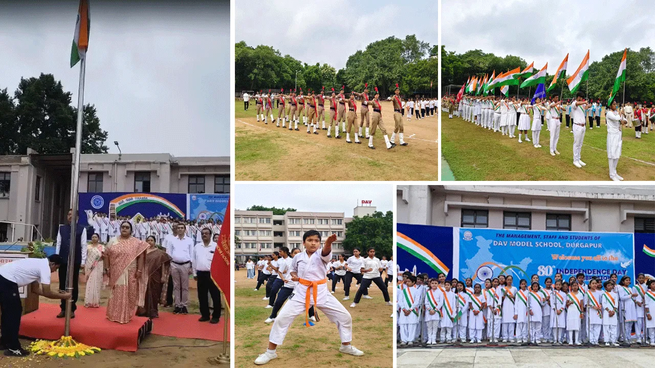 ডিএভি মডেল স্কুল, দুর্গাপুরে আয়োজিত হলো স্বাধীনতা দিবস