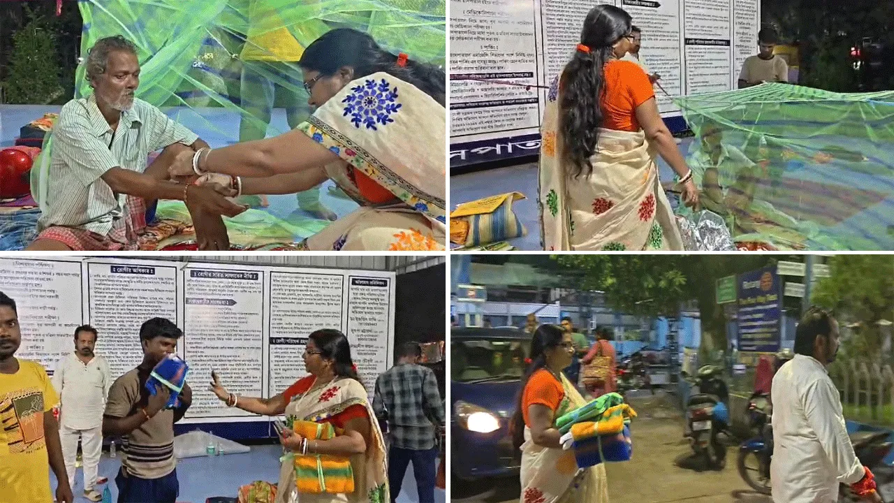 ভাইদের দেওয়া উপহারের টাকায় ফুটপাতবাসীদের মশারির ককচ