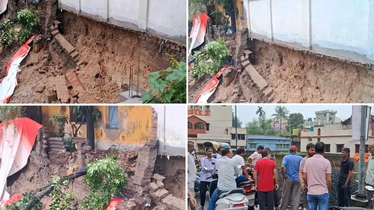 ফ্ল্যাটের জন্য কাটা মাটিই কাল! টানা বৃষ্টিতে ধস, দুর্গাপুরে বিপজ্জনক অবস্থায় ২টি বাড়ি