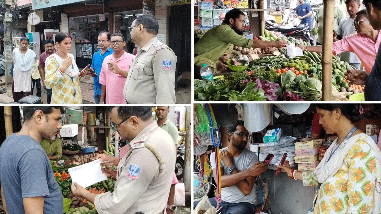 নিয়ামতপুরে প্লাস্টিক বিরোধী বিশেষ অভিযান পুরনিগমের,  একাধিক ব্যবসায়ীকে জরিমানা
