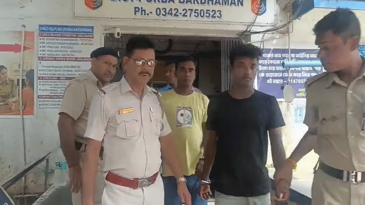 মন্তেশ্বরের নিখোঁজ এক নাবালিকা কিশোরীকে দক্ষিণ ২৪ পরগনার  মগরাহাট থেকে  উদ্ধার  ধৃত ২ জন মন্তেশ্বরে