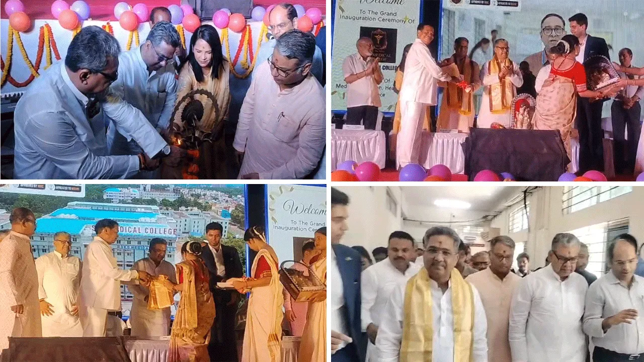 দুর্গাপুরে এস কে এস গ্রুপের মেডিকেল কলেজের উদ্বোধন অনুষ্ঠানে স্বাস্থ্য ও শিক্ষা মন্ত্রীসহ চাঁদের হাট