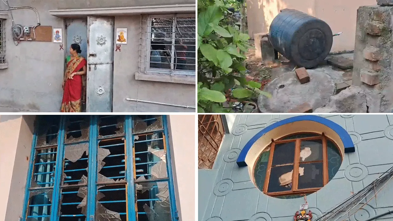 দুর্গাপুরে তৃণমূল কর্মীদের বাড়ি লক্ষ্য করে ইট-পাটকেল ও ভাঙচুর, গোষ্ঠীদ্বন্দ্বের দাবি বিজেপির