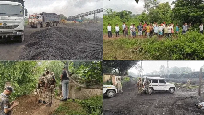 ইসিএলের রক্ষীদের সামনেই কোটি কোটি টাকার যন্ত্রাংশ চুরি, প্রতিবাদ