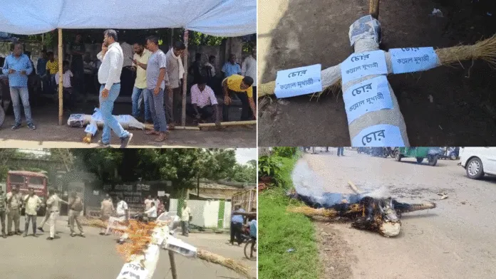 গাড়ি বাতিল ইসিএলের, প্রতিবাদে ২৪ দিন ধরে ধর্নায় গাড়ি মালিকেরা