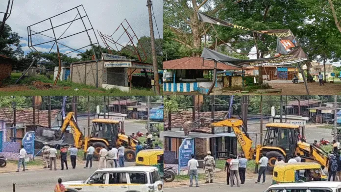 ডিএসপি’র উচ্ছেদ অভিযান ইস্পাত নগরীতে