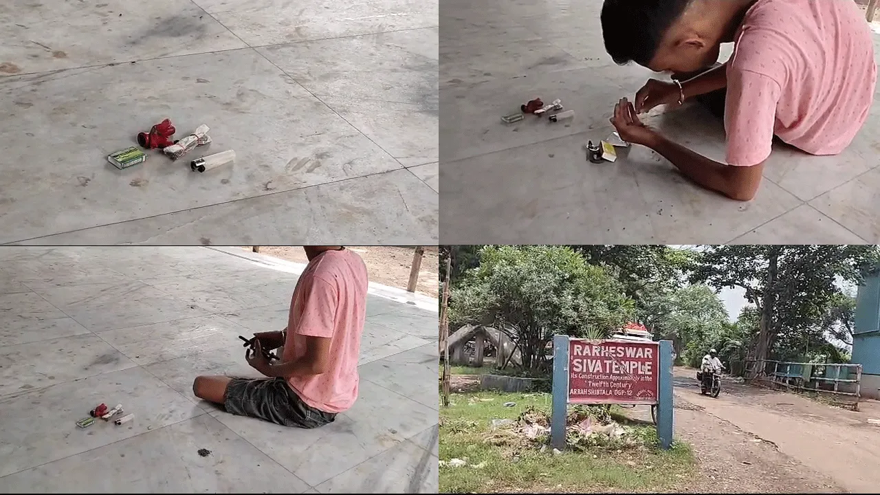 রাঢ়েশ্বর শিব মন্দিরের অদূরে গাঁজার আসর, তিতিবিরক্ত স্থানীয়রা