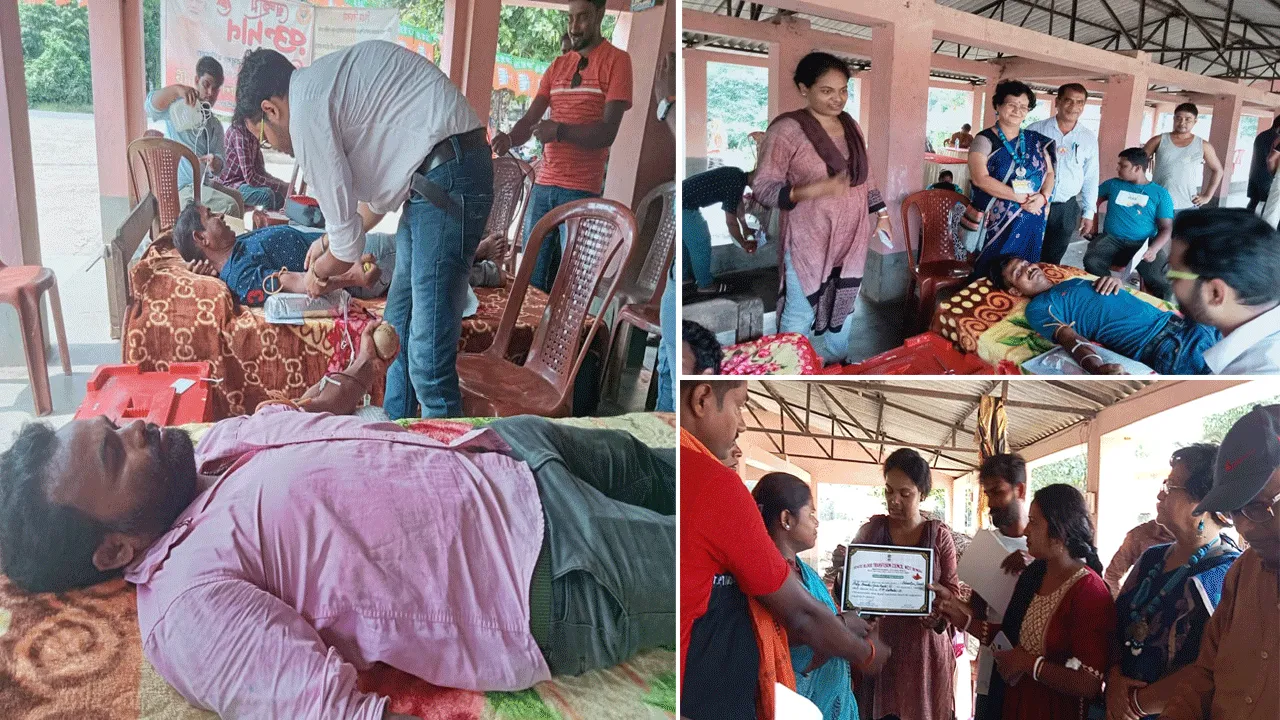 প্রধানমন্ত্রীর জন্মদিন উপলক্ষ্যে মহতী রক্তদান শিবিরের আয়োজন