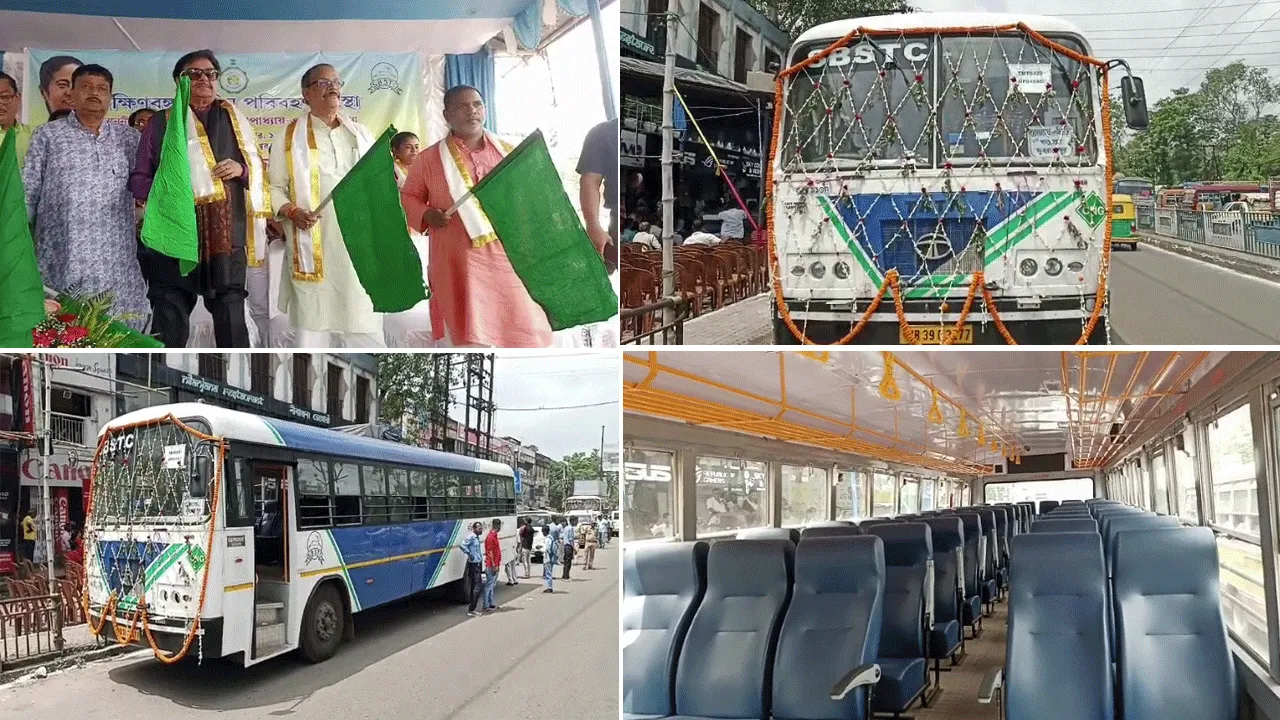 আসানসোলে সরকারি সিএনজি বাসের উদ্বোধন