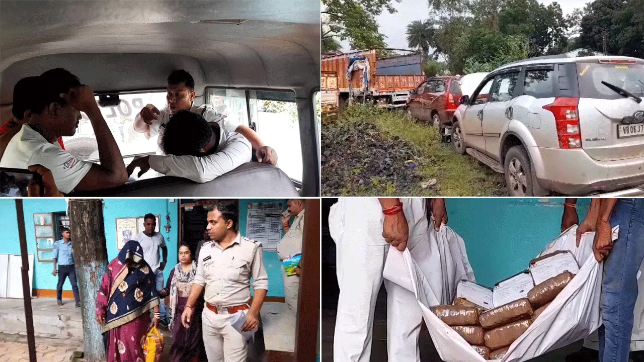 আসানসোলে নাকা তল্লাশিতে প্রচুর গাঁজা উদ্ধার
