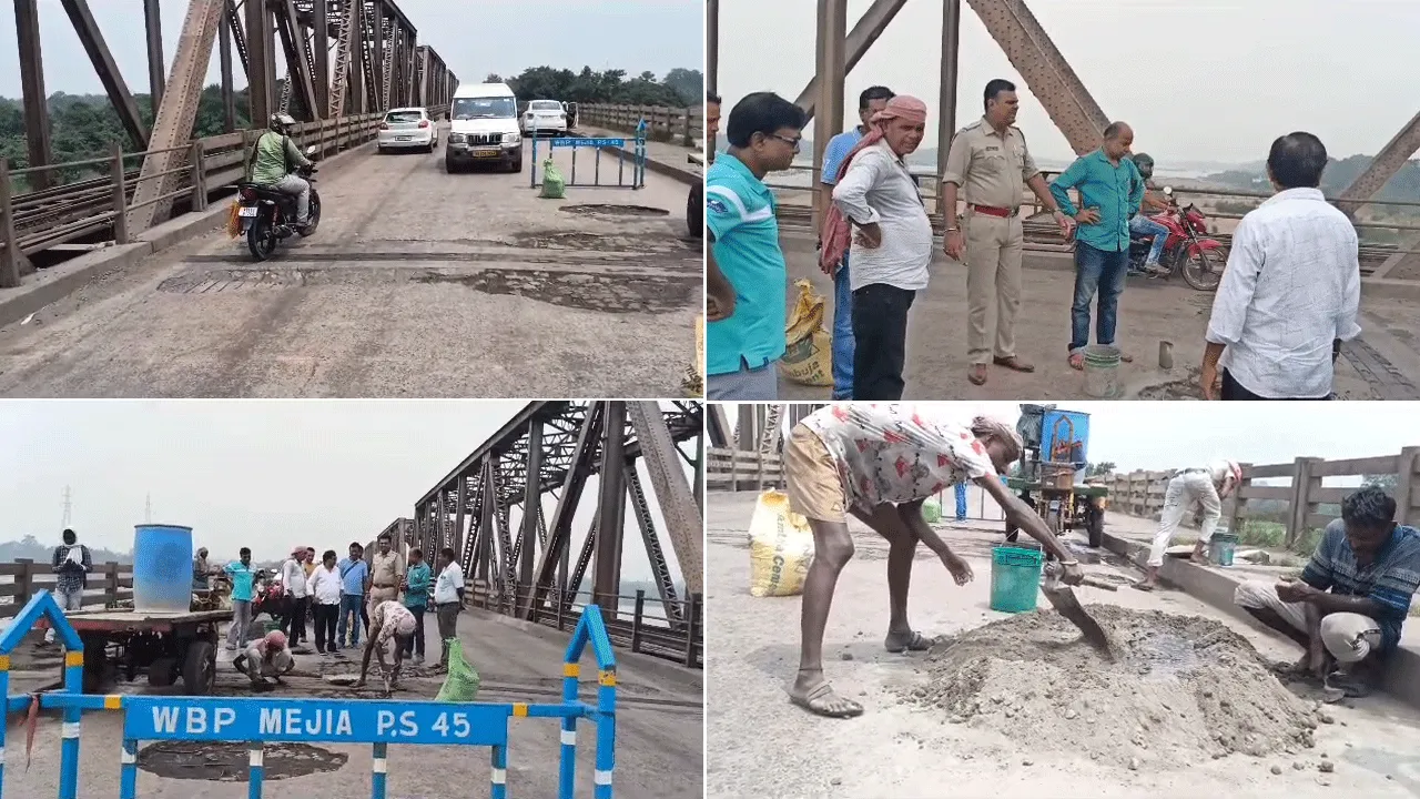 বেহাল মেজিয়া সেতু সংস্কারে ট্রাক মালিক সংগঠন
