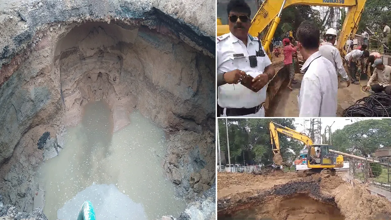 শহরে ধসের কারণ নিয়ে ধন্দ, চলছে মেরামতির কাজ