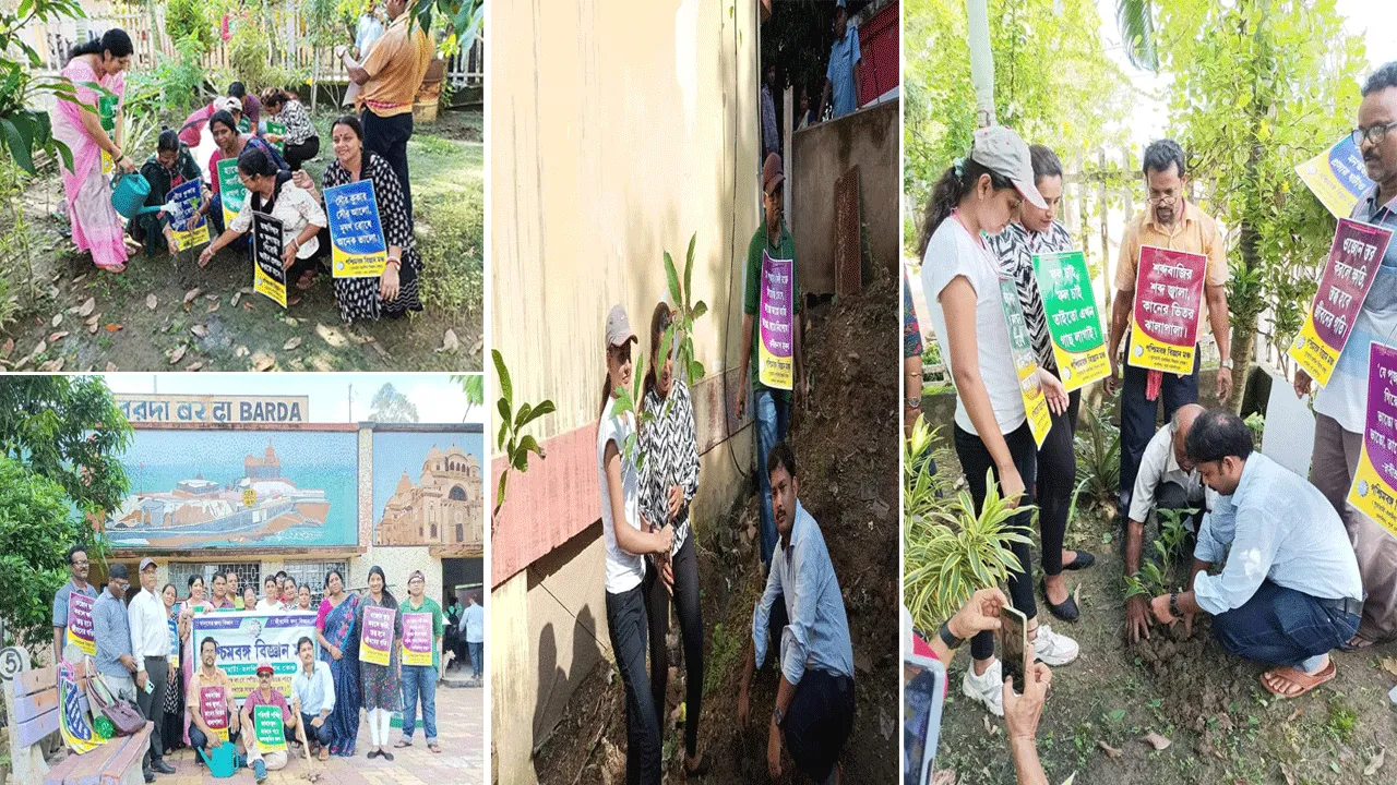 কন্যার জন্মদিন উপলক্ষ্যে বৃক্ষরোপণ করল হলদিয়ার মাইতি দম্পতি