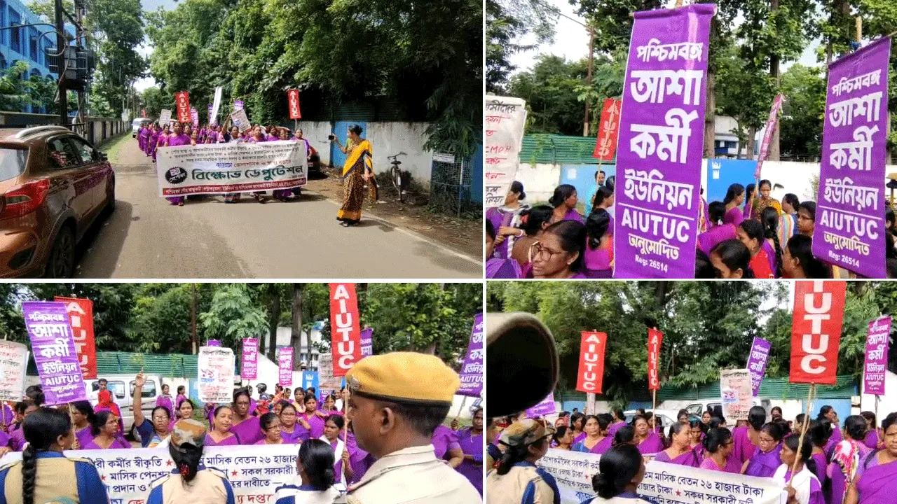 পুজোর আগেই নবান্ন অভিযান আশা কর্মীদের