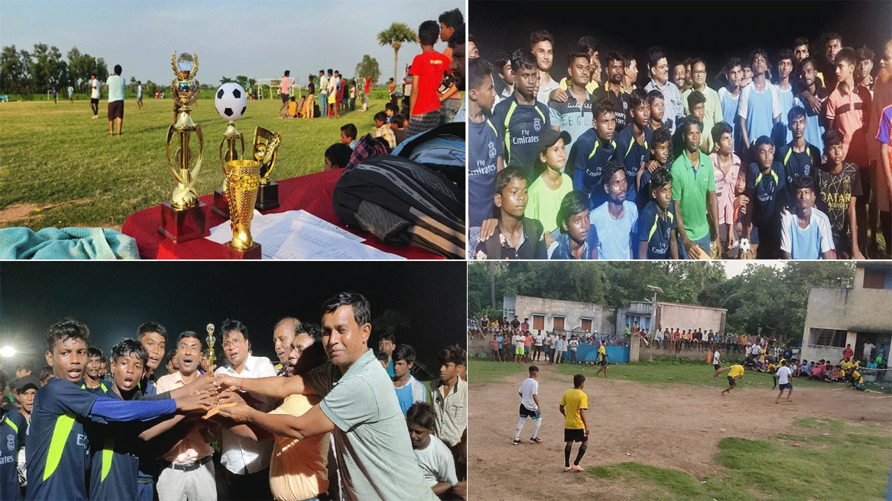 মঙ্গলকোটে ফুটবল প্রতিযোগিতায় জয়লাভ করল গণপুর ফুটবল ক্লাব