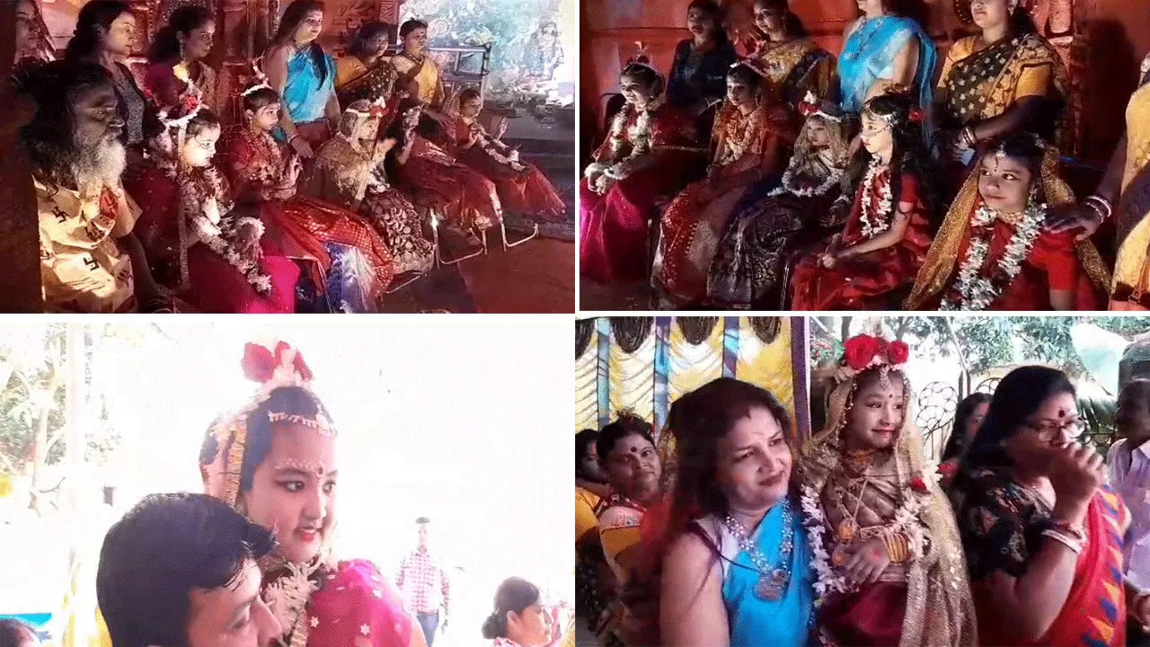 আমরাই ইন্দ্রপ্রস্থ আদ্যাশক্তি মহাপীঠ সপ্তপীঠের মন্দিরের কুমারী পূজা