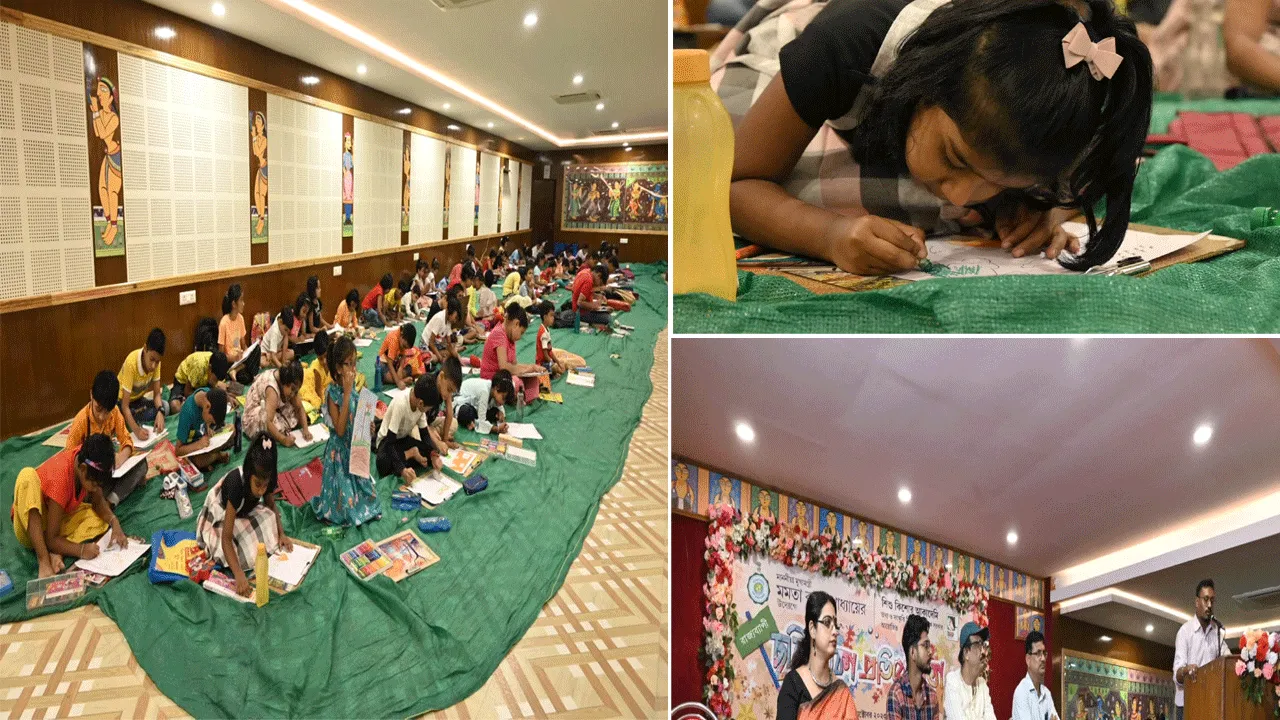 মহাত্মা গান্ধীর জন্মজয়ন্তীতে দুর্গাপুরে অঙ্কন প্রতিযোগিতা