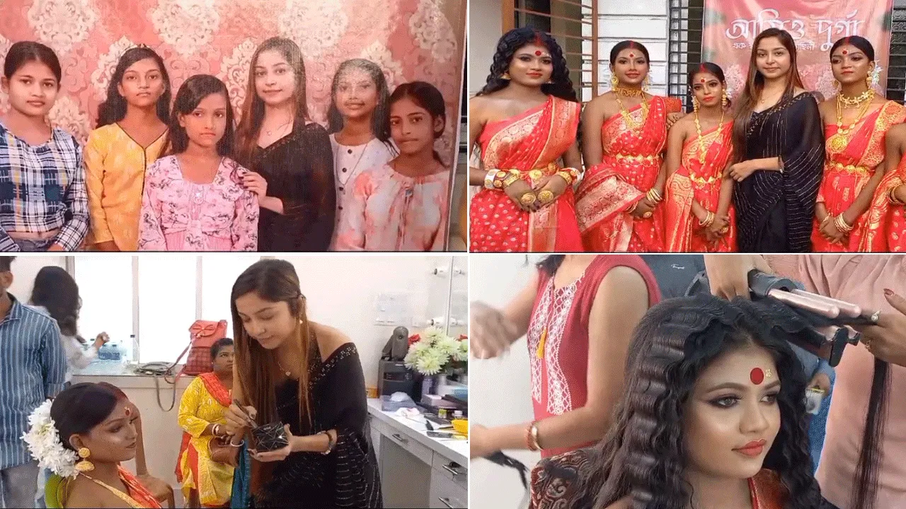 মায়ের আগমন বার্তার মধ্যেই দুর্গাপুরে হাজির মা দুর্গ্গা