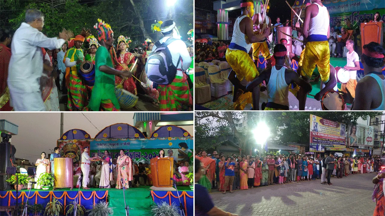 গুসকরায় আয়োজিত হলো দুর্গাপুজো কার্নিভ্যাল