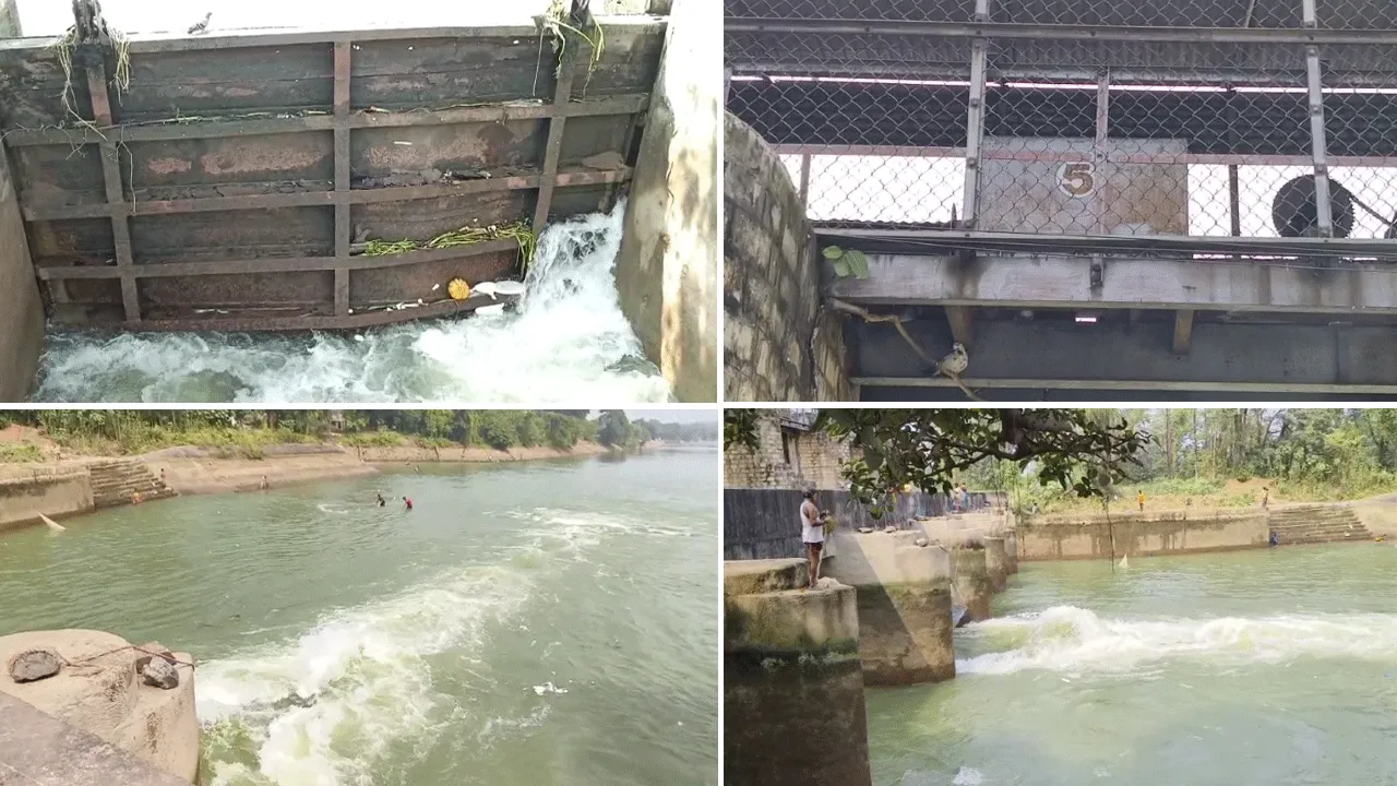 দুর্গাপুর ব্যারেজের ফিডার ক্যানেলের লক গেট ভেঙে বিপত্তি