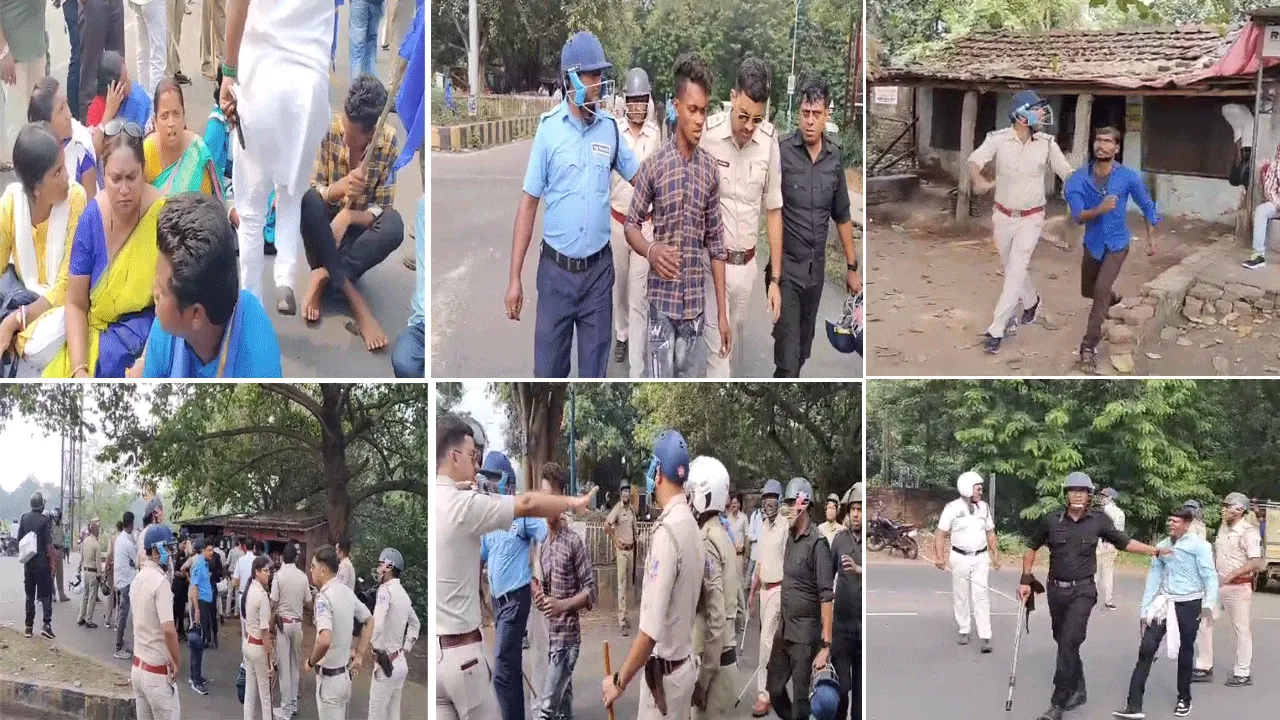 দুর্গাপুরে বাউরী সমাজের পথ অবরোধ ঘিরে ধুন্ধুমার কাণ্ড