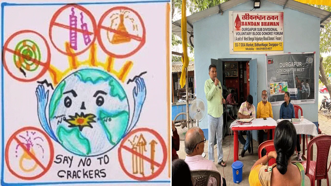 শহর জুড়ে ধোঁয়াহীন দীপাবলি পালনের প্রচার অভিযান