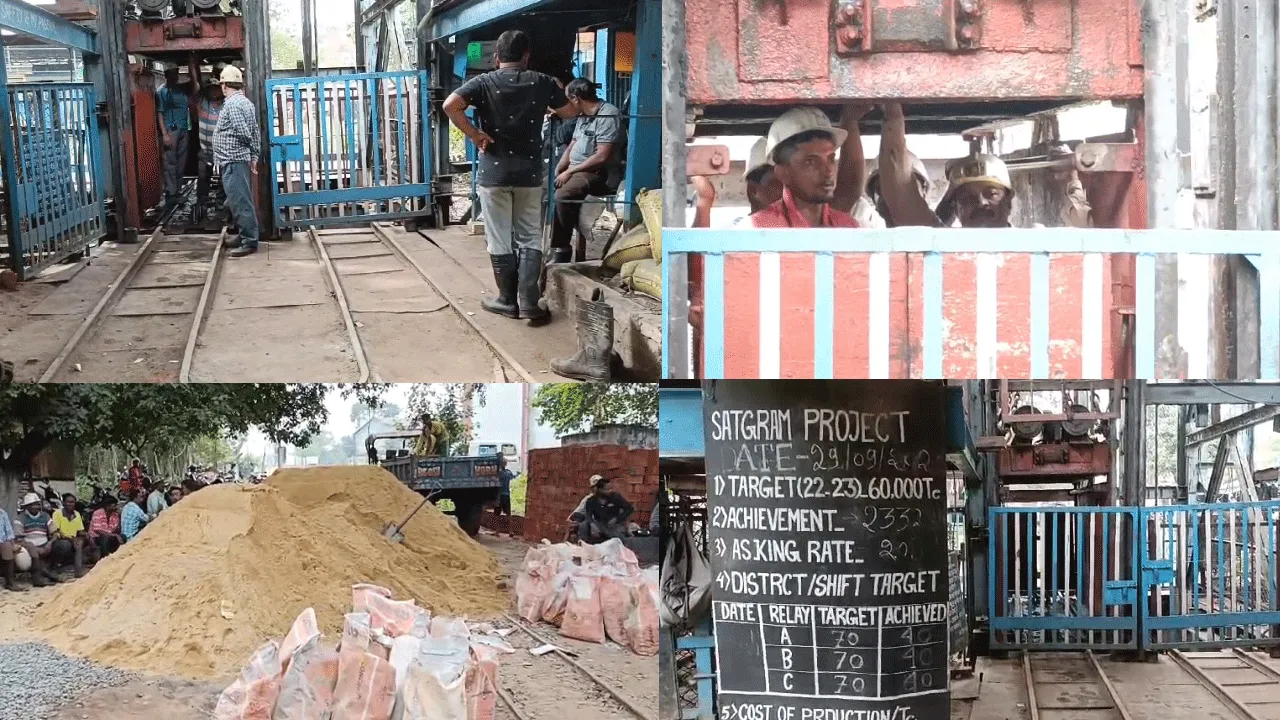 কয়লা খনিতে আগুন লেগে আতঙ্ক