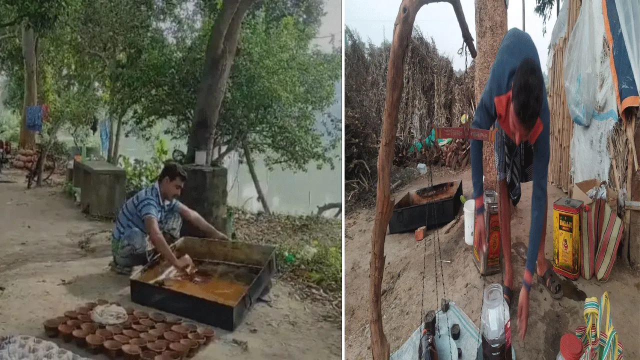মুখে হাসি ফুটল খেজুর গুড় ব্যবসায়ীদের