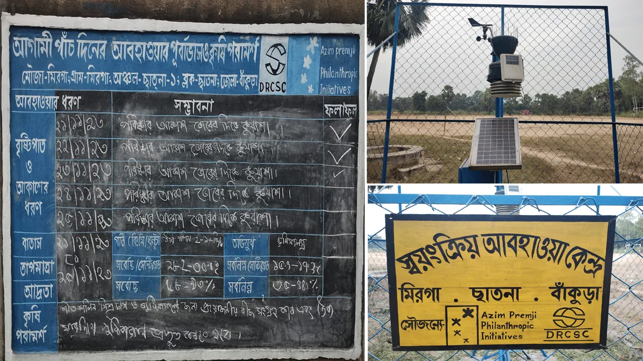 বাঁকুড়ার প্রত্য়ন্ত গ্রামে স্বয়ংক্রিয় আবহাওয়া কেন্দ্র, ক্ষতির হাত থেকে বাঁচাচ্ছে কৃষকদের