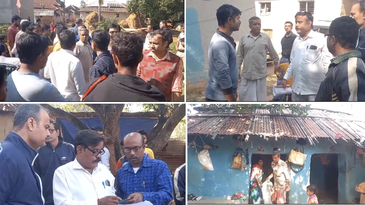 আবাস যোজনা প্রকল্প খতিয়ে দেখতে এসে বিক্ষোভের মুখে কেন্দ্রীয় প্রতিনিধি দল