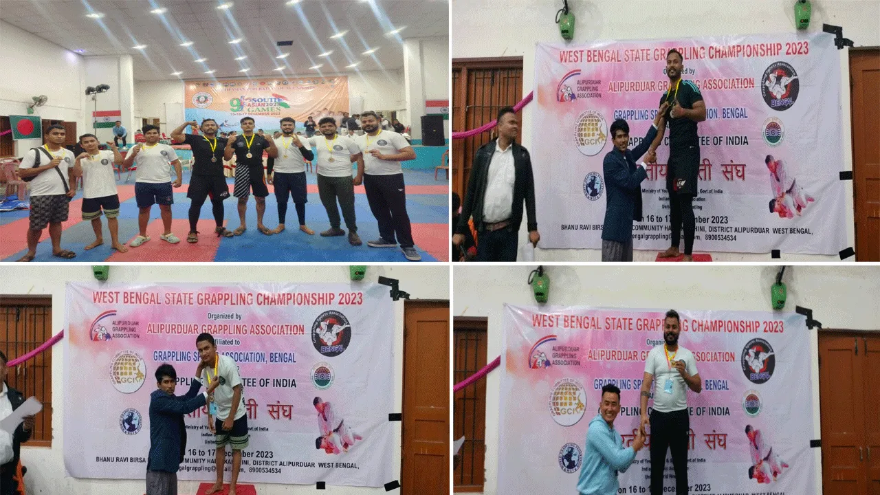 গ্র্যাপলিং কুস্তিতে জয়জয়কার বর্ধমানের ছেলেদের