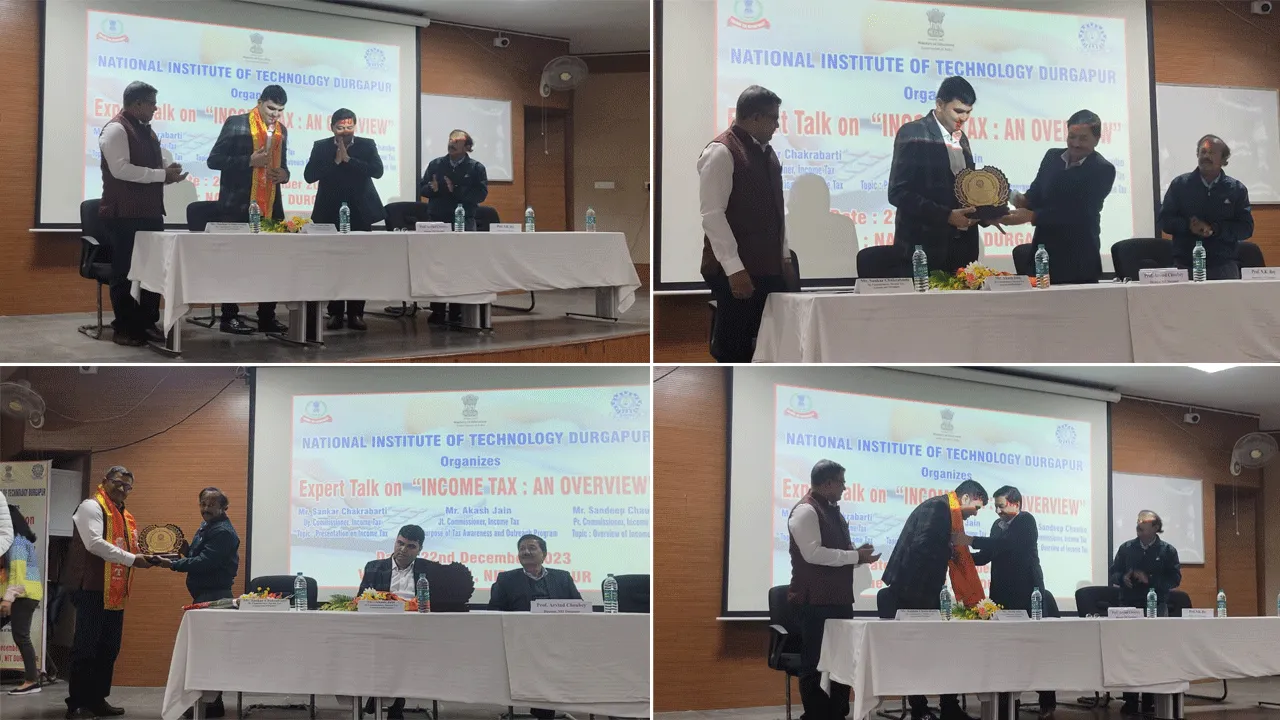 দুর্গাপুর এনআইটিতে আর্থিক সাক্ষরতা এবং কর সচেতনতা নিয়ে বিশেষ অনুষ্ঠান