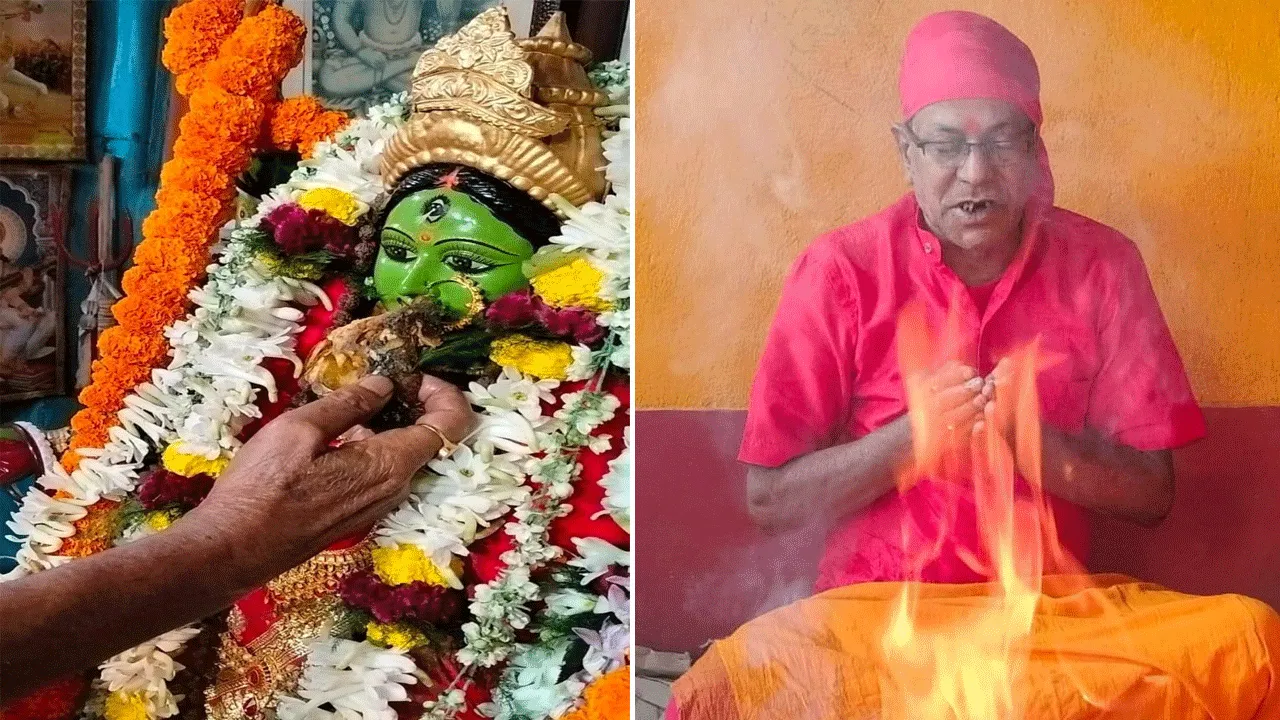 মার্গশীর্ষ অমাবস্যায় অধিকারী পাড়ায় সিদ্ধেশ্বরী মায়ের বিশেষ পুজো