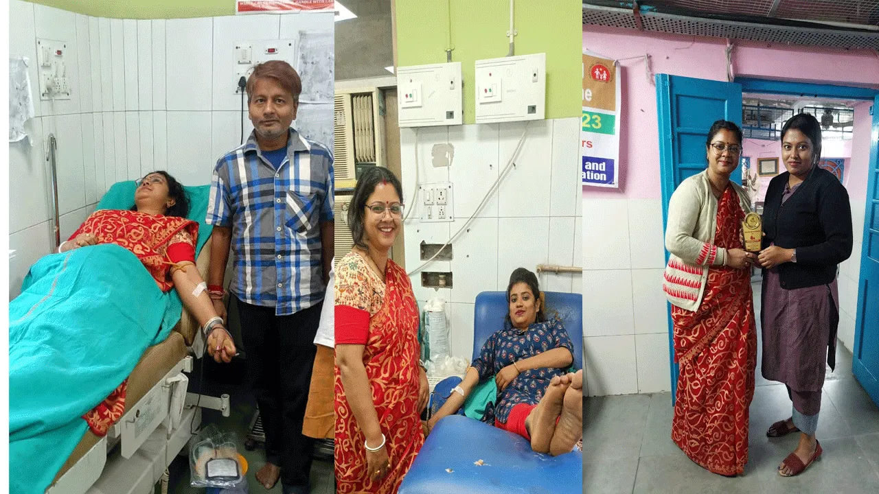 স্বেচ্ছাসেবী সংস্থার সহযোগিতায় রক্তদান শিবির হলো হাসপাতালে
