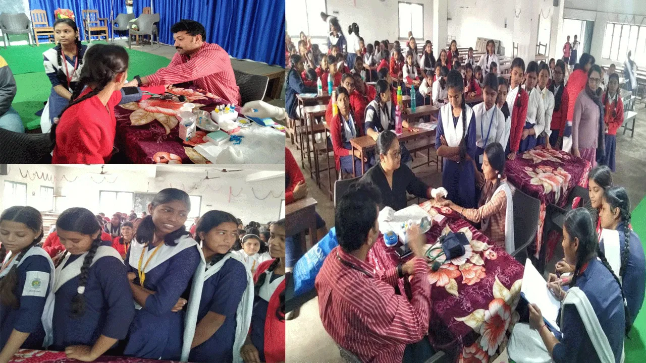 স্বাস্থ্য ও অ্যানিমিয়া পরীক্ষা শিবিরের আয়োজন
