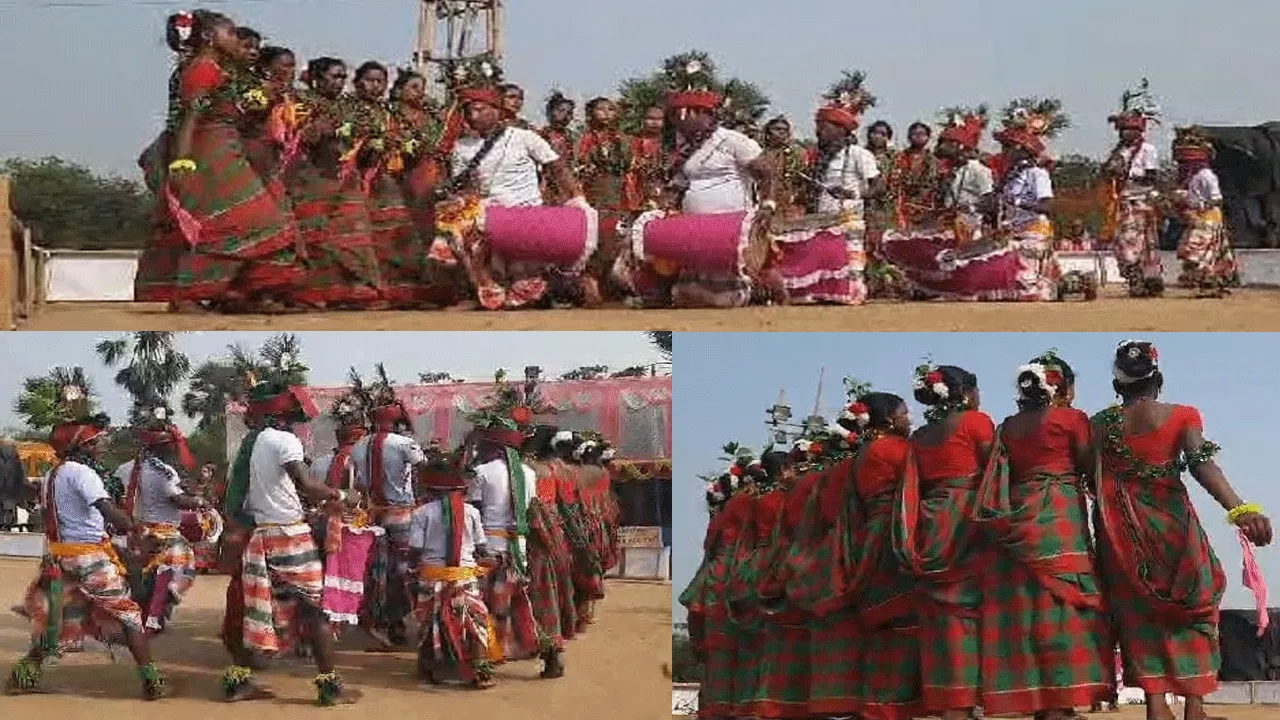ধামসা মাদলের তালে শুশুনিয়া পাহাড়ের কোলে আদিবাসীদের বর্ষবরণ