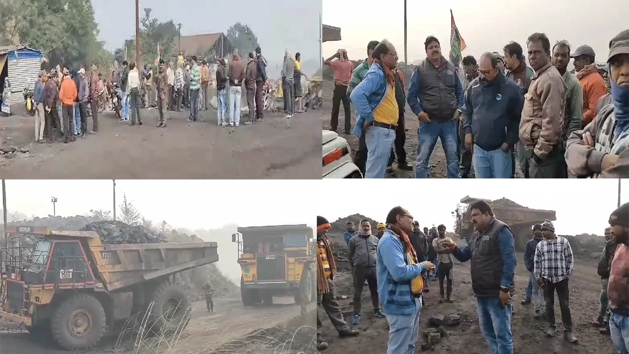 উৎপাদন বন্ধ করে শ্রমিক বিক্ষোভ