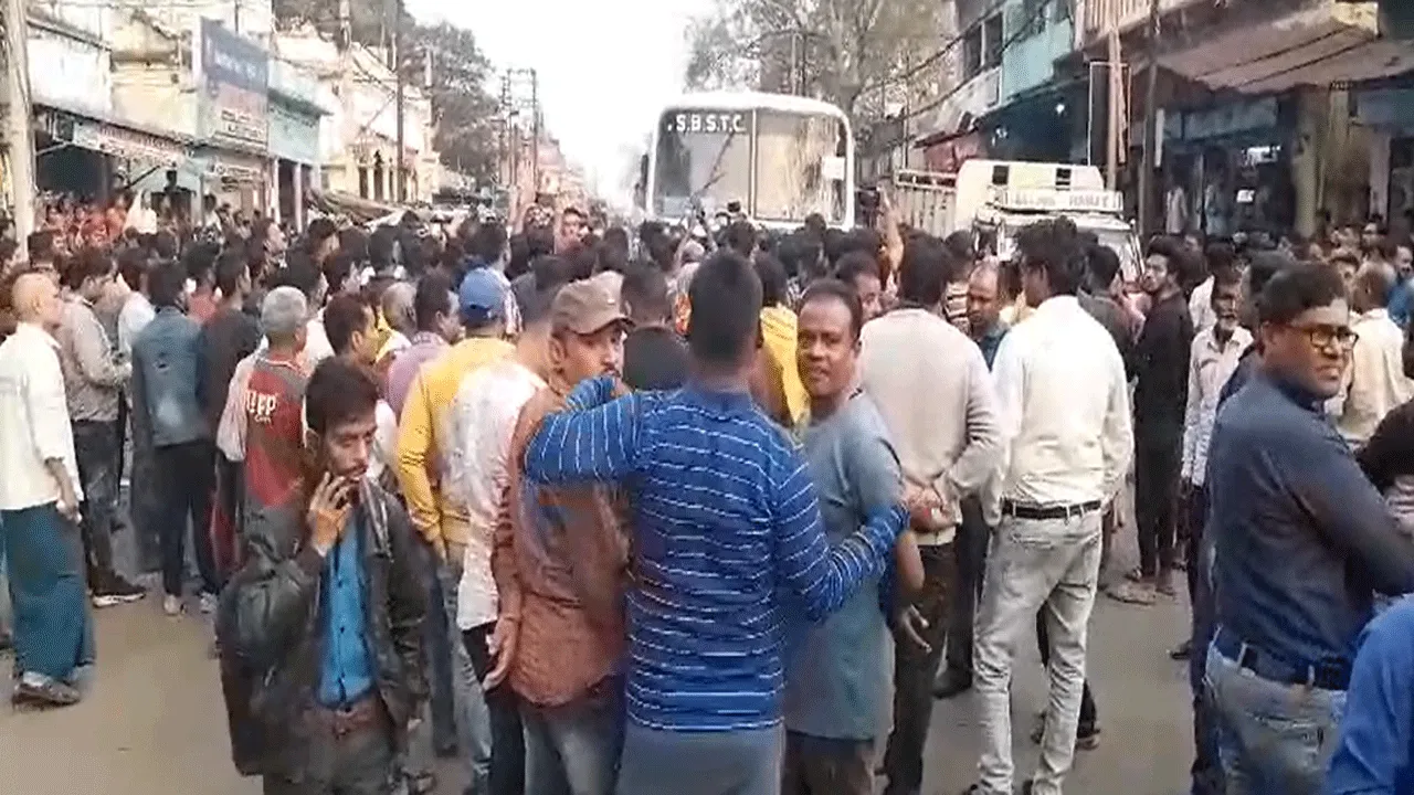 গুলিবিদ্ধ যুবকের মৃতদেহ নিয়ে জি টি রোড অবরোধ