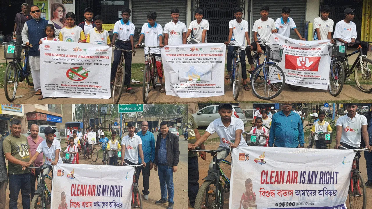 বিশুদ্ধ বাতাসের দাবিতে সাইকেল র‍্যালি শিল্পাঞ্চলে