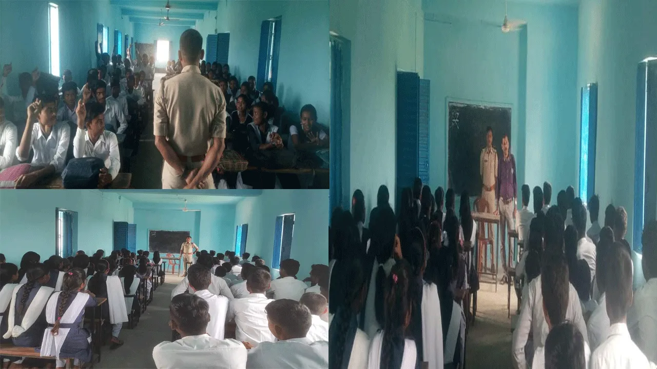 ছাতনার আড়রা উচ্চ বিদ্যালয়ে সচেতনতা মূলক কর্মসূচি নিল ছাতনা থানা
