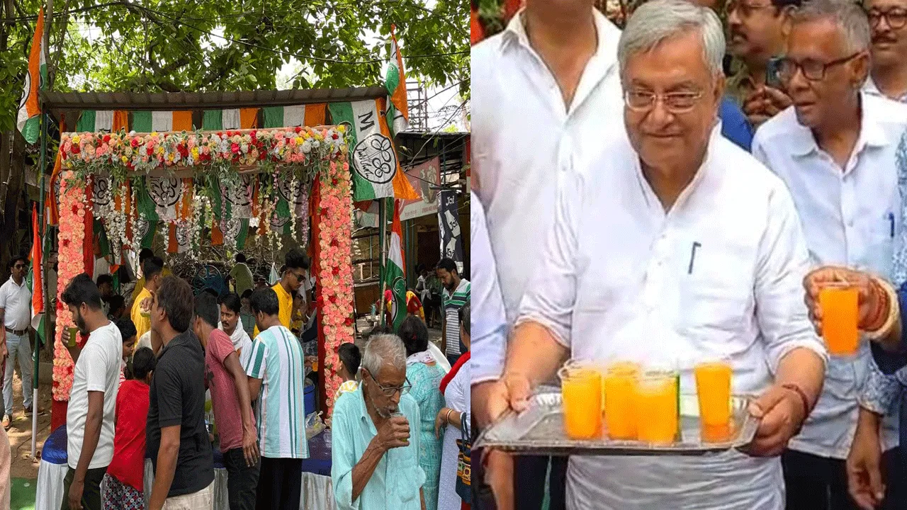 জলছত্রের মাধ্যমে অভিনব কায়দায় জনসংযোগ তৃণমূল কংগ্রেসের ইস্পাত নগরীতে