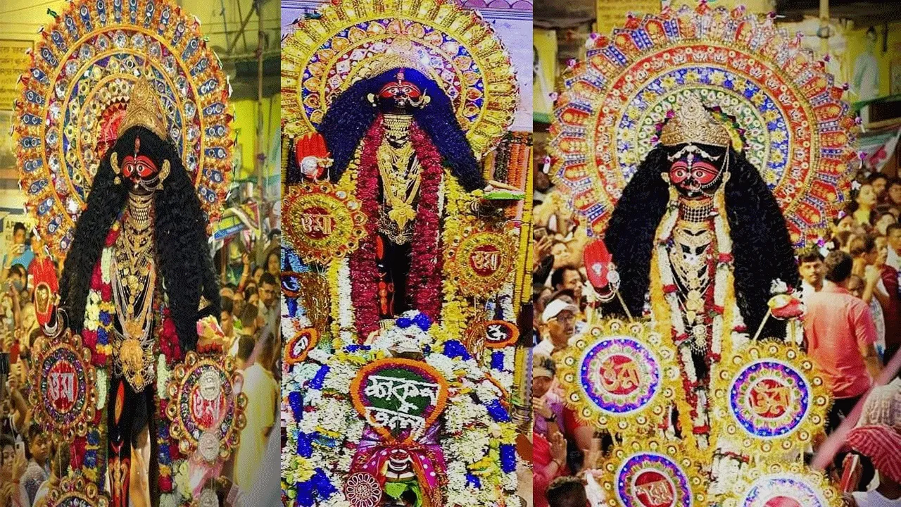 সূর্যের আলো দেখেন না হুগলির এই কালীমা! শনিবার হুগলির শকুনতলা রক্ষাকালী মায়ের পুজো!