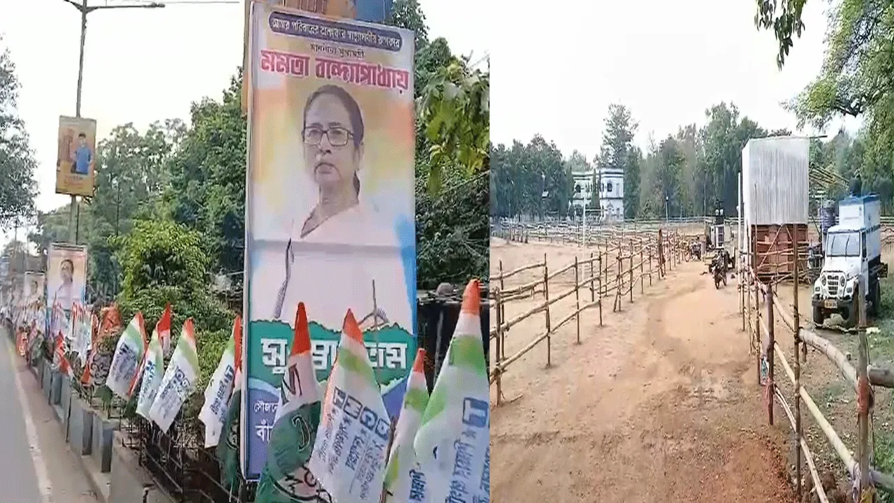 অরূপ চক্রবর্তীর সমর্থনে মুখ্যমন্ত্রীর “রোড শো”র উন্মাদনা তুঙ্গে