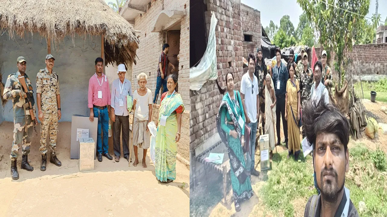 বাঁকুড়ায় শুরু প্রবীণ ও বিশেষভাবে সক্ষম ব্যক্তিদের ভোটদান পর্ব