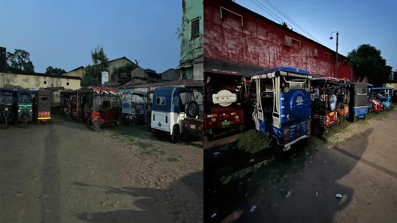 টোটোর বিরুদ্ধে পুলিশি অভিযান, আটক ৫০টি টোটো