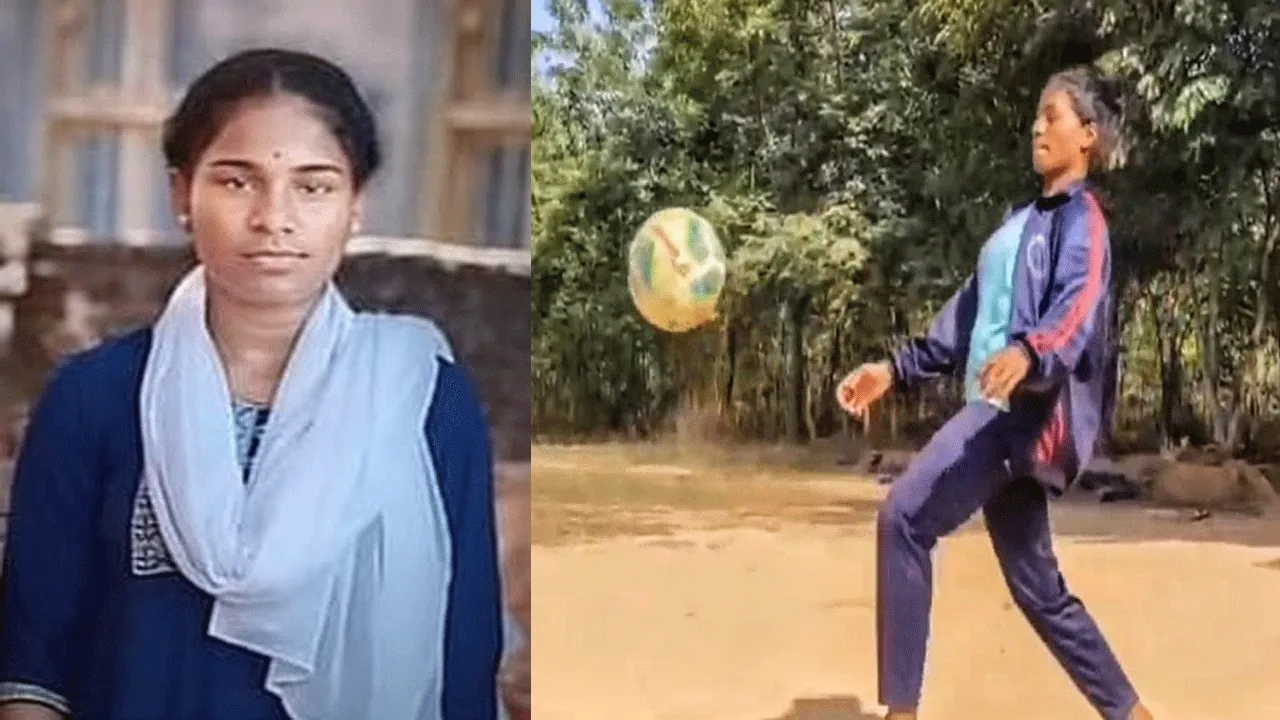 বাঁকুড়ার আদিবাসী মেয়ে রাজ্যের ফুটবল টিমের ক্যাপ্টেন